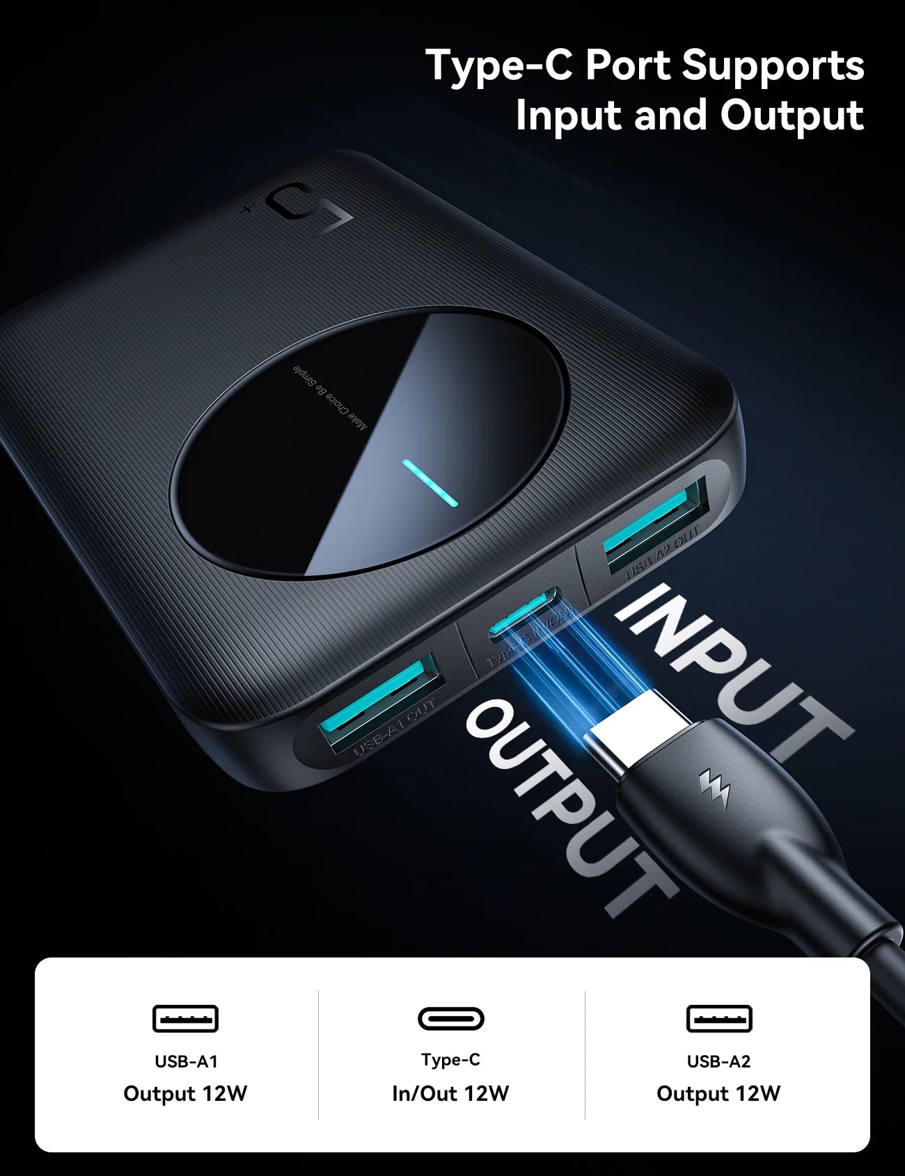 Mini power bank joyroom 5000mah ultra slim