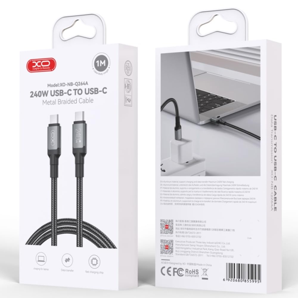 cable 2M 240W (type c - type c)