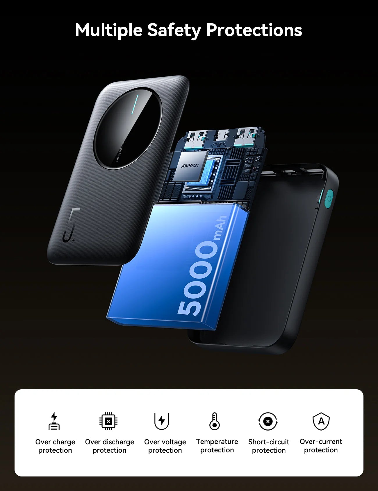 Mini power bank joyroom 5000mah ultra slim