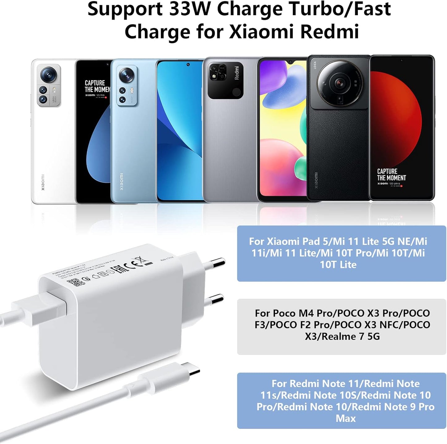 Chargeur xiaomi 33W (officiele charger)