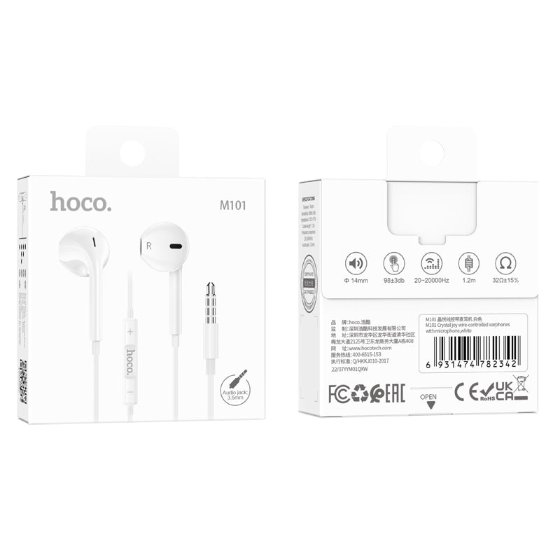 Écouteurs filaires 3,5 mm avec micro Hoco