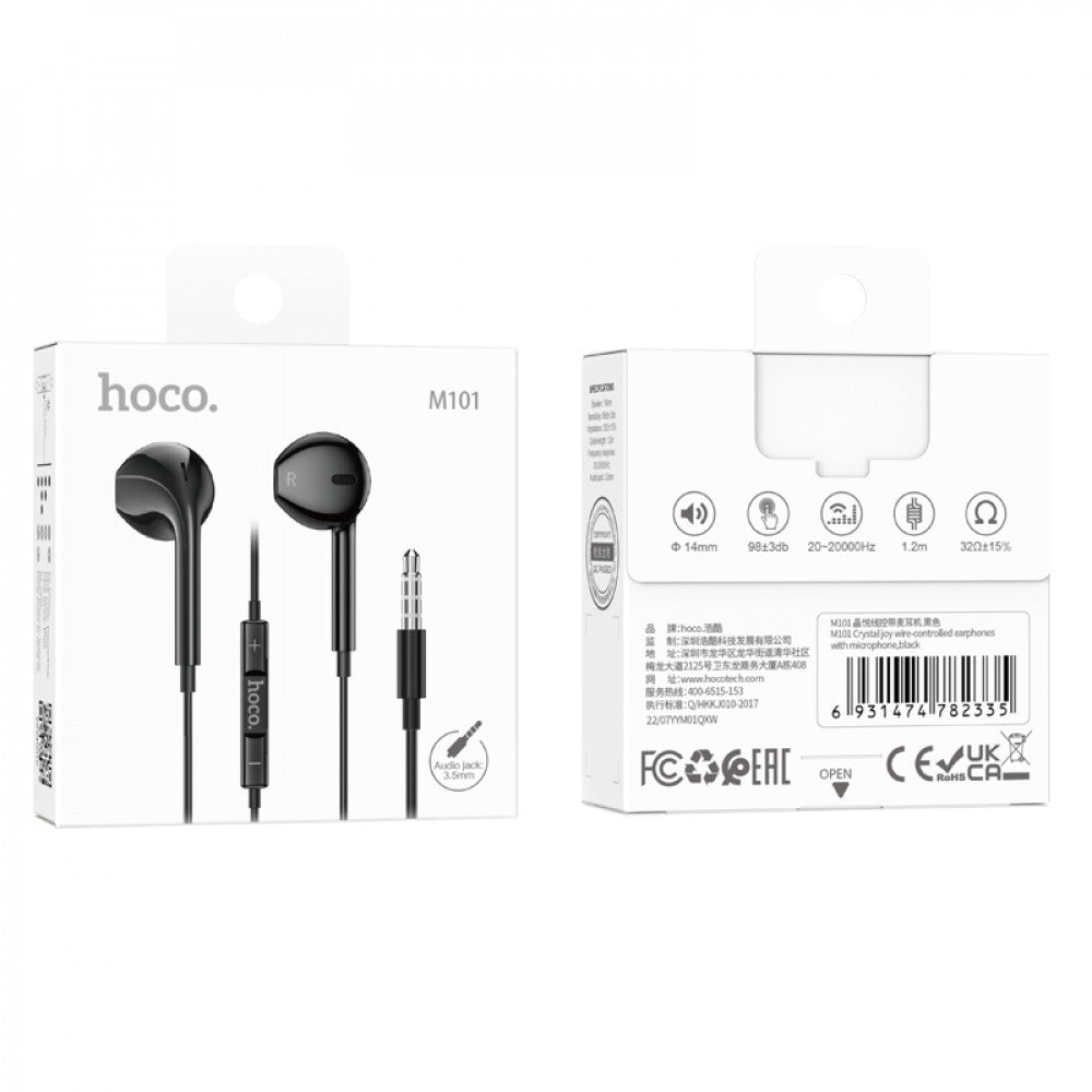 Écouteurs filaires 3,5 mm avec micro Hoco
