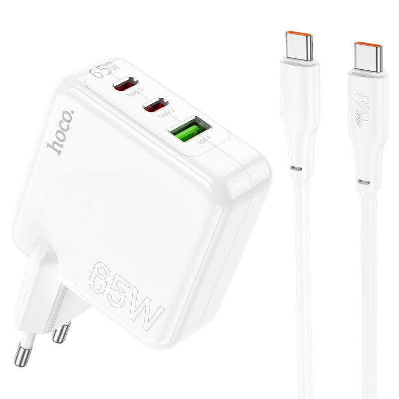 chargeur hoco 65W (tripple port)