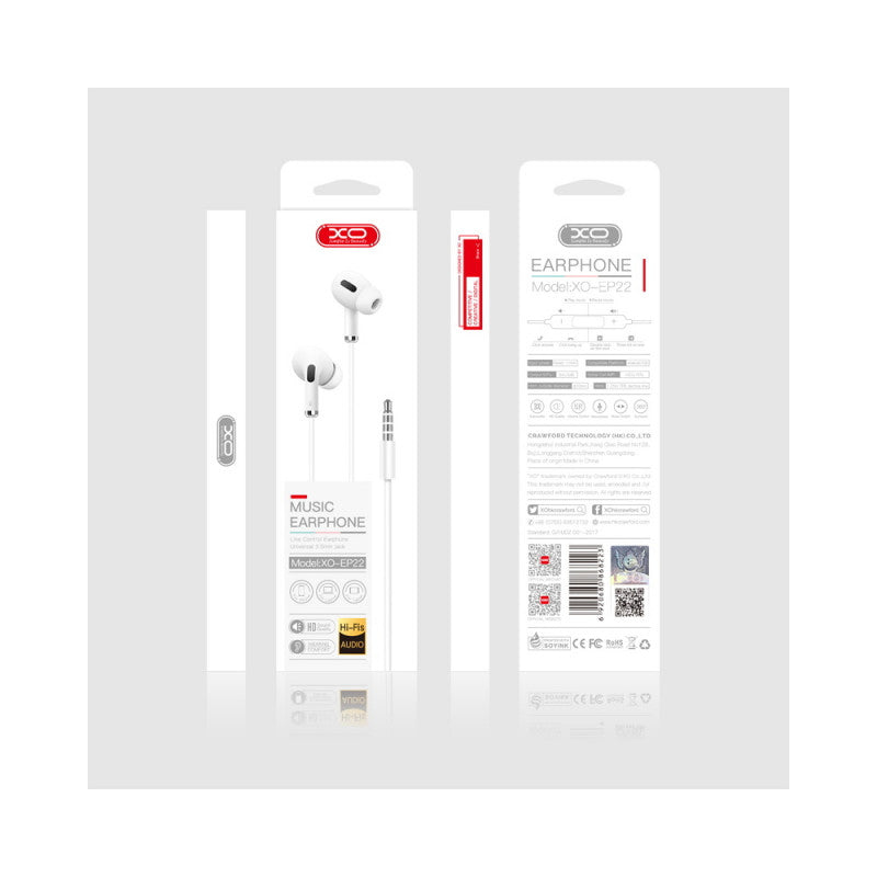 Ecouteur filliaire xo 3.5mm jack